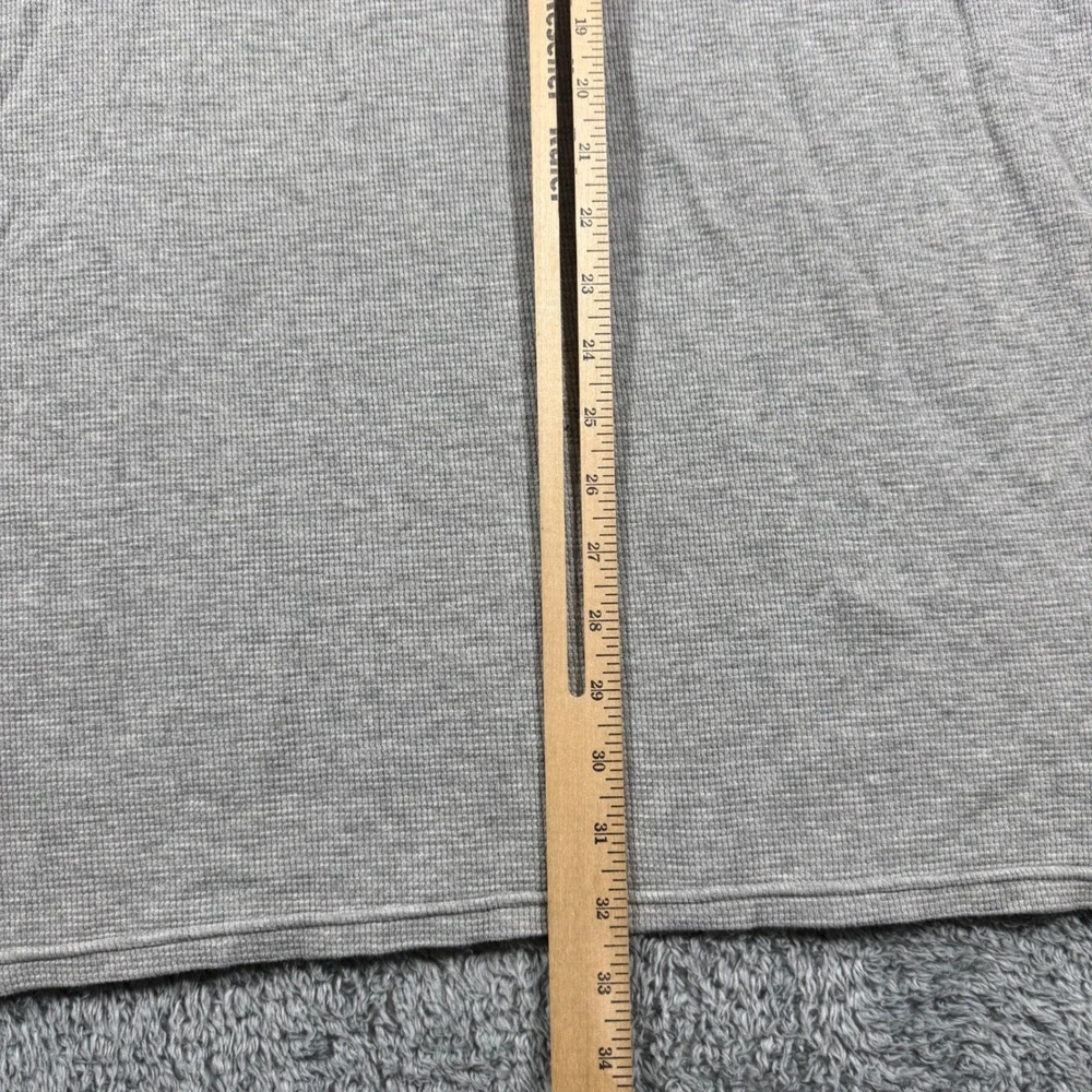 Polo Ralph Lauren Thermal Shirt Mens 3XT Gray Waffle Knit Long Sleeve Pony Logo